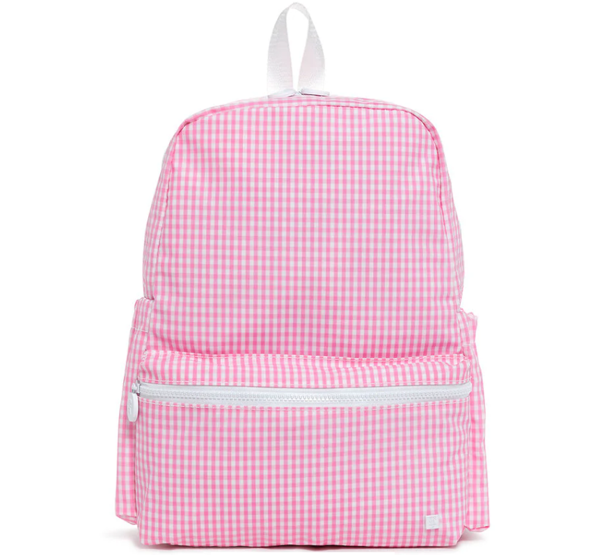 TRVL Backpacker- Gingham Pink