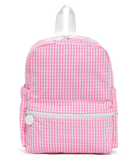 TRVL Mini Backer- Gingham Pink