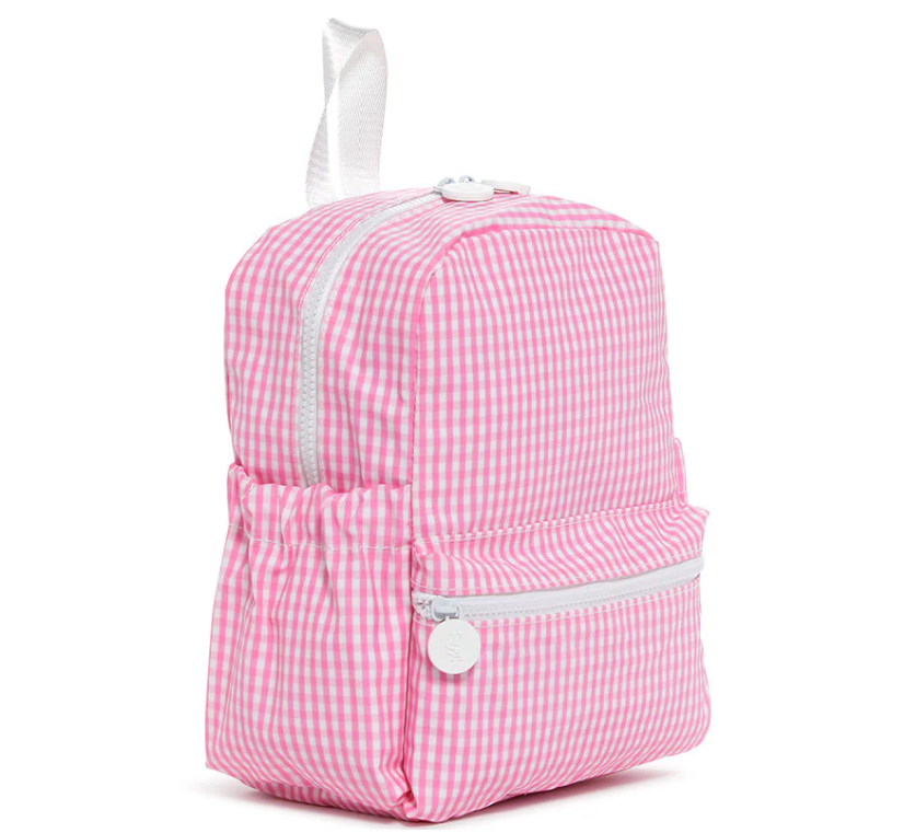TRVL Mini Backer- Gingham Pink