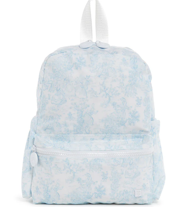TRVL Mini Backer- Bunny Toile Blue