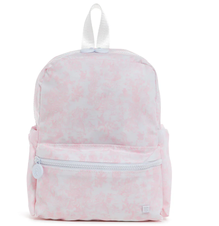 TRVL Mini Backer- Bunny Toile Pink