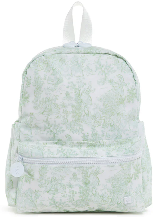 TRVL Mini Backer- Bunny Toile Green