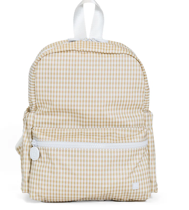 TRVL Mini Backer- Gingham Khaki
