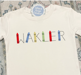 Boy's Crayon Name T-Shirt