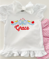 Girl's Back to School Bow Crest