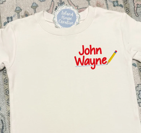 Boy's Pencil Name T-Shirt