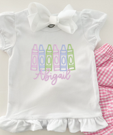 Girl's Pink Pack of Crayons