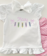 Girl's Crayon Bunting