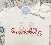 Girl's Apple Monogram