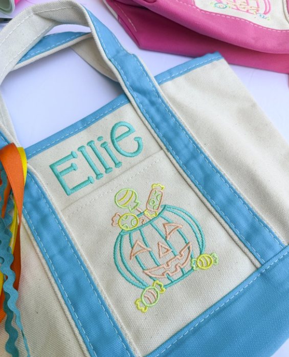 Mini Canvas Tote Halloween Bags