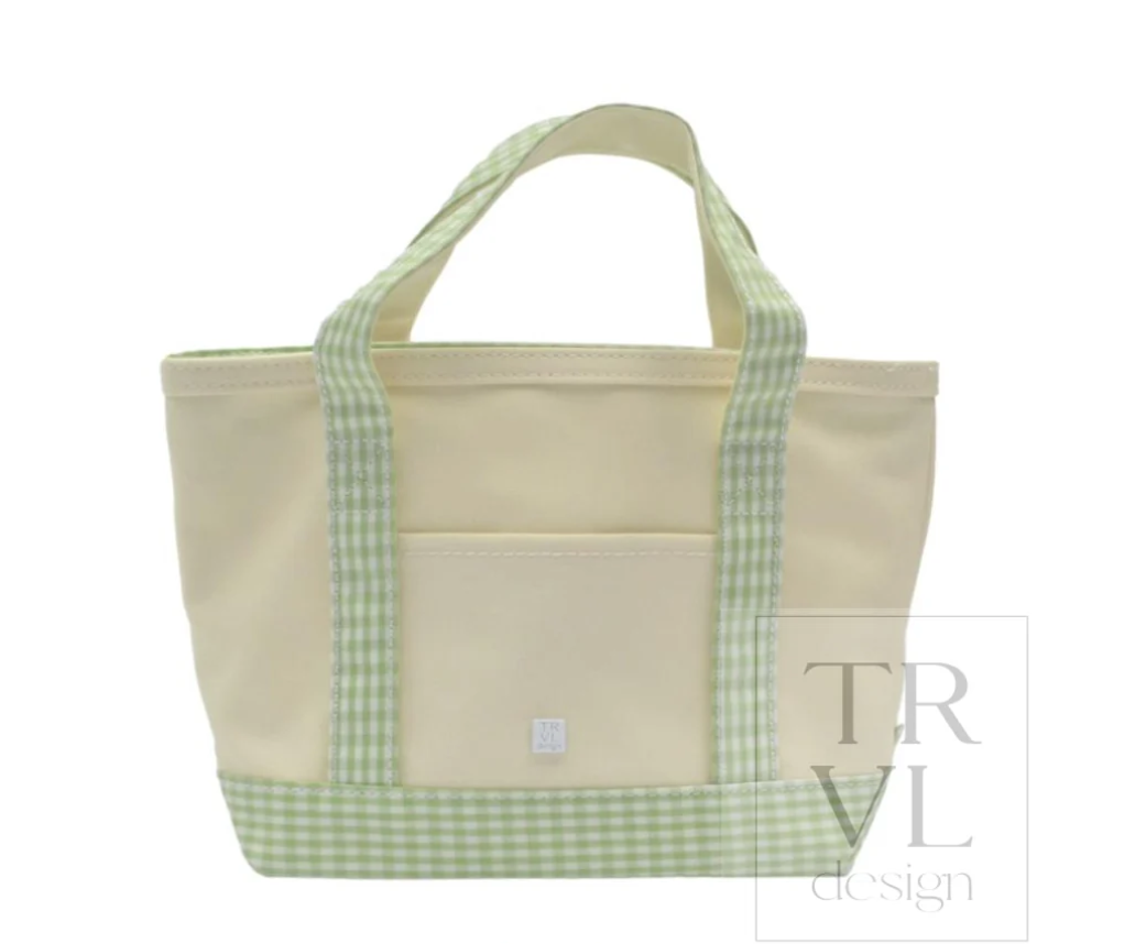 Mini Tote- Coated Canvas