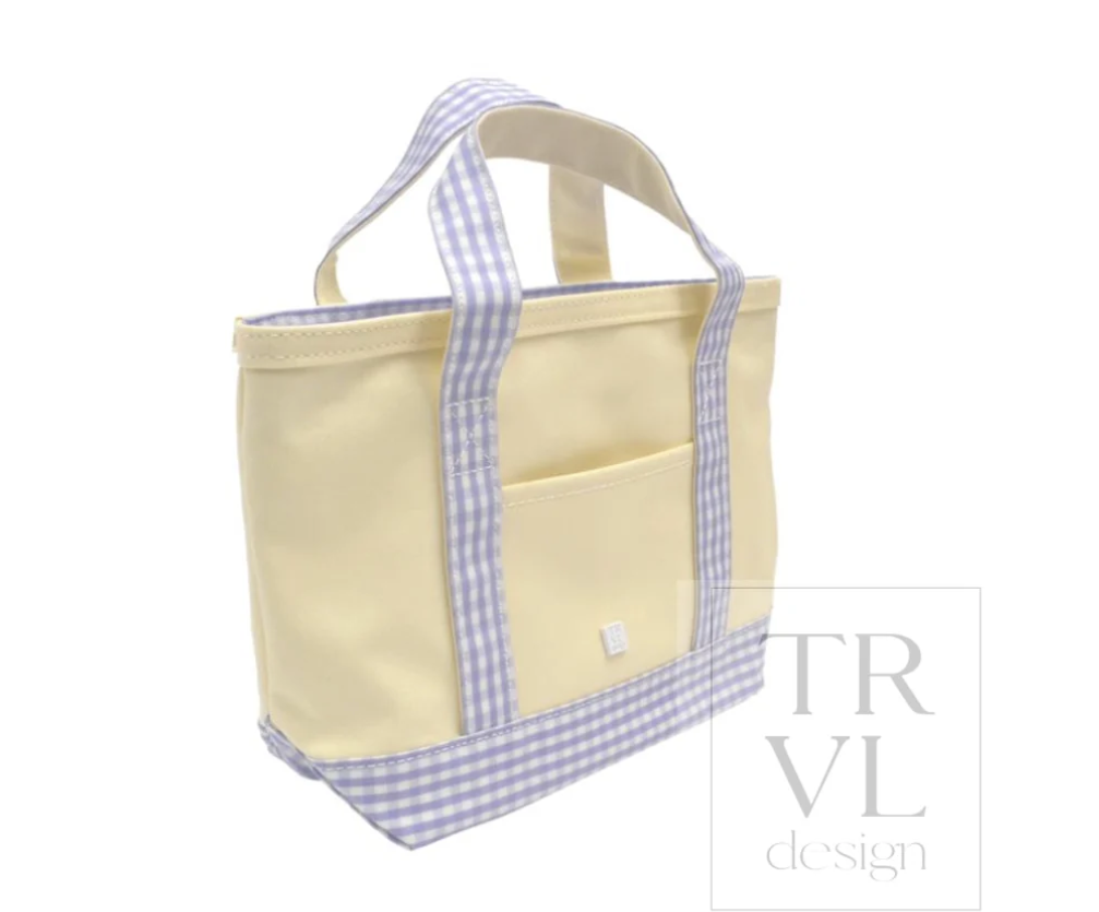 Mini Tote- Coated Canvas