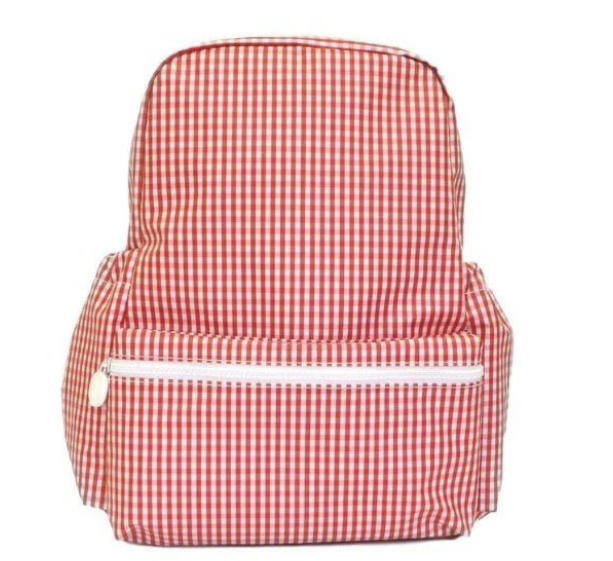 TRVL Backpacker- Red Gingham