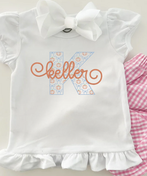 Girl's Pumpkin Letter