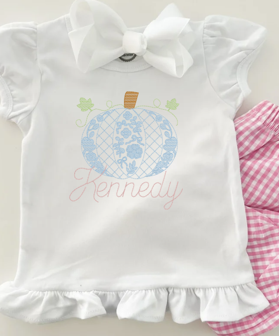 Girl's Chinoiserie Pumpkin