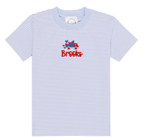 Boy's Valentine's Day Dump Truck Stripe T-Shirt