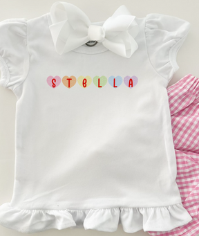 Girl's Rainbow Candy Hearts