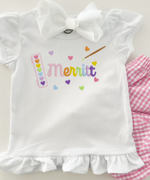 Girl's Rainbow Heart Palette