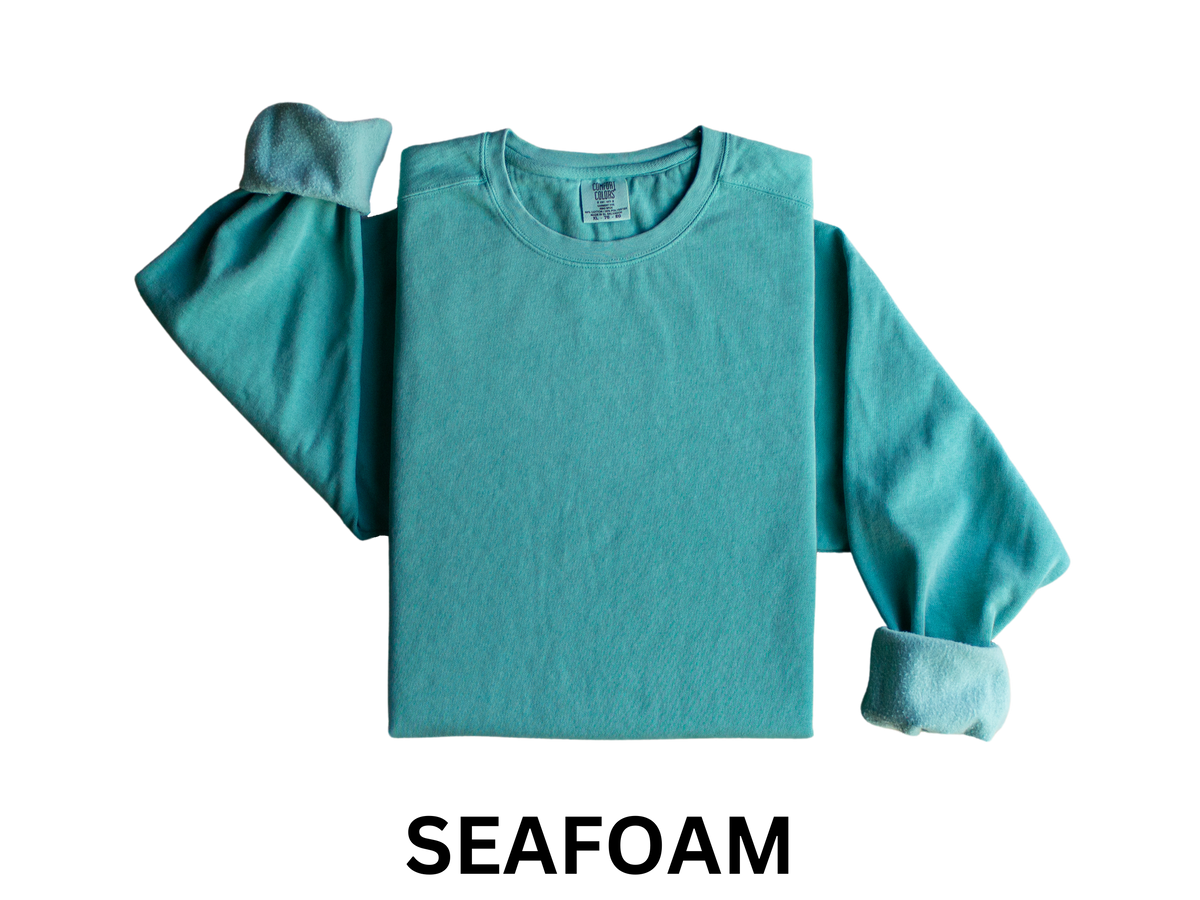 Keepsake Applique Comfort Colors Crewneck Sweatshirt