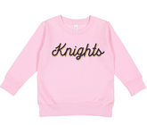 Pink Knights Script Sweatshirt