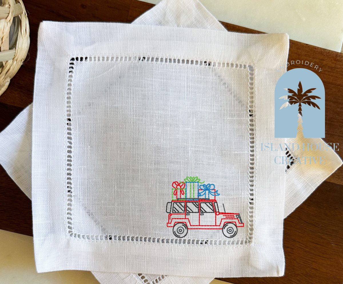 Vintage Truck Cocktail Napkins