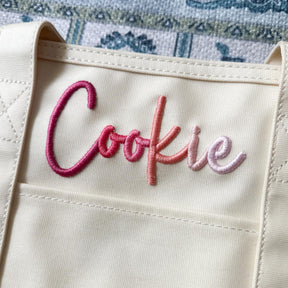 Foam Embroidery- Ombre Name Medium Tote