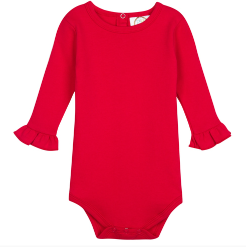 Long Sleeve Ruffle Onesie