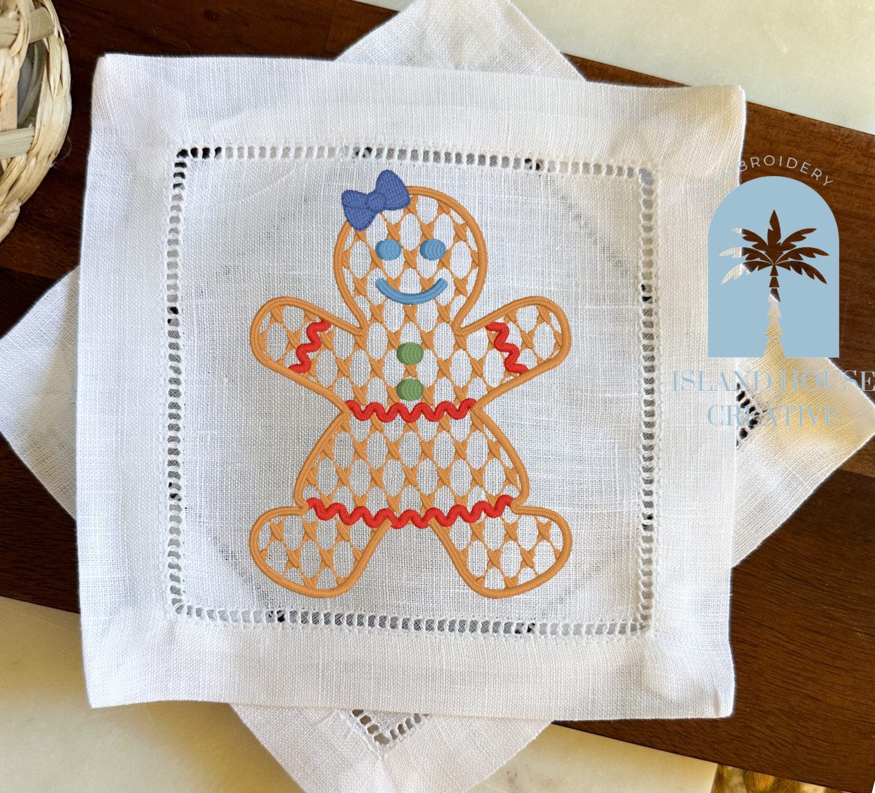 Gingerbread Girl Cocktail Napkins