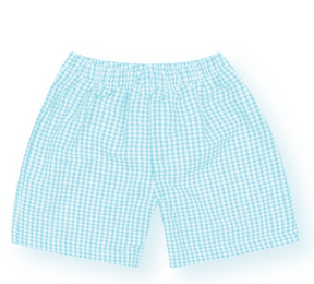 Boy's Gingham Castle Shirt Set