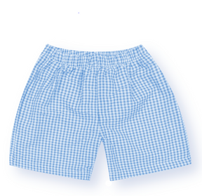 Boy's Gingham Castle Shirt Set