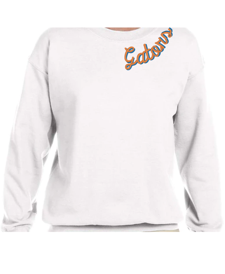 Custom Adult Collegiate Crewneck Sweatshirt