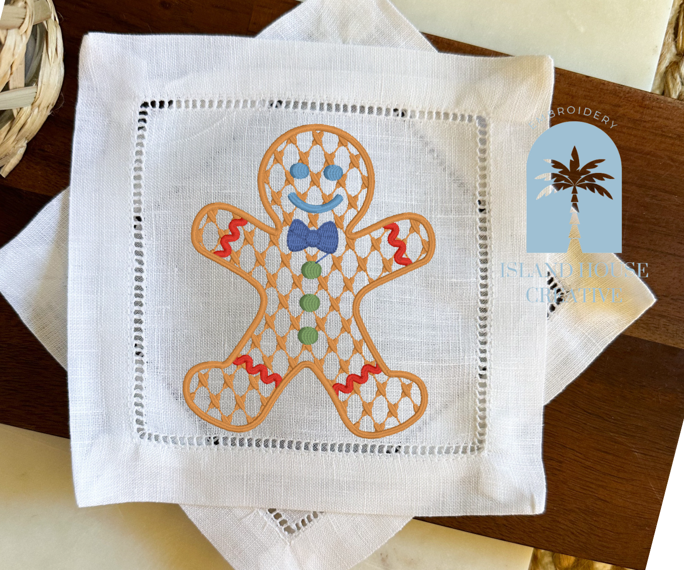 Gingerbread Man Cocktail Napkins