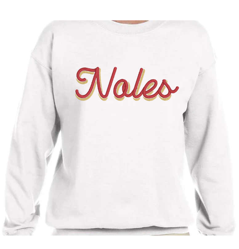 Custom Adult Collegiate Crewneck Sweatshirt