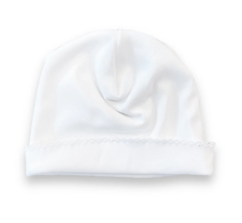 Picot Trim Newborn Hat