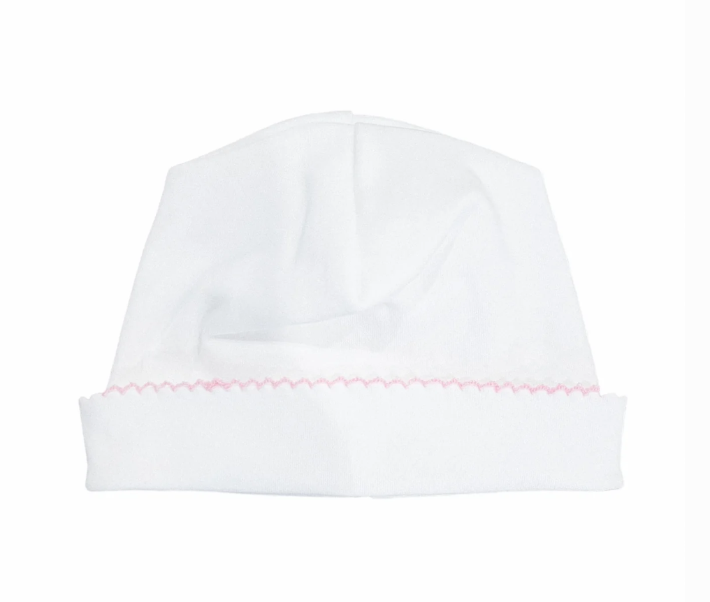 Picot Trim Newborn Hat