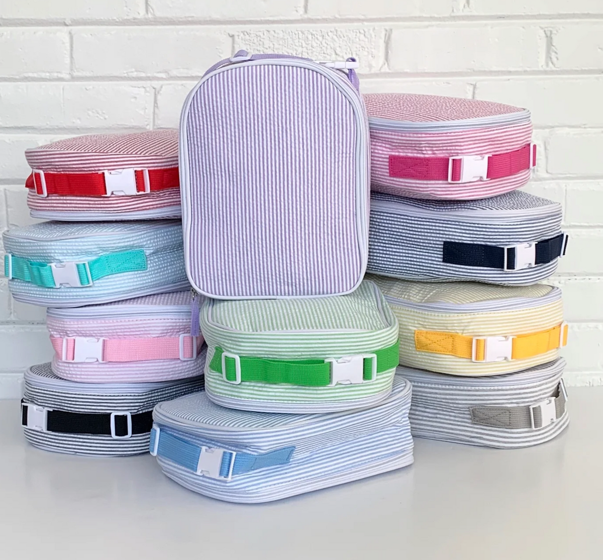 Seersucker Lunch Box (Multiple Colors)