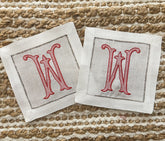 Romanesque Initial Cocktail Napkin