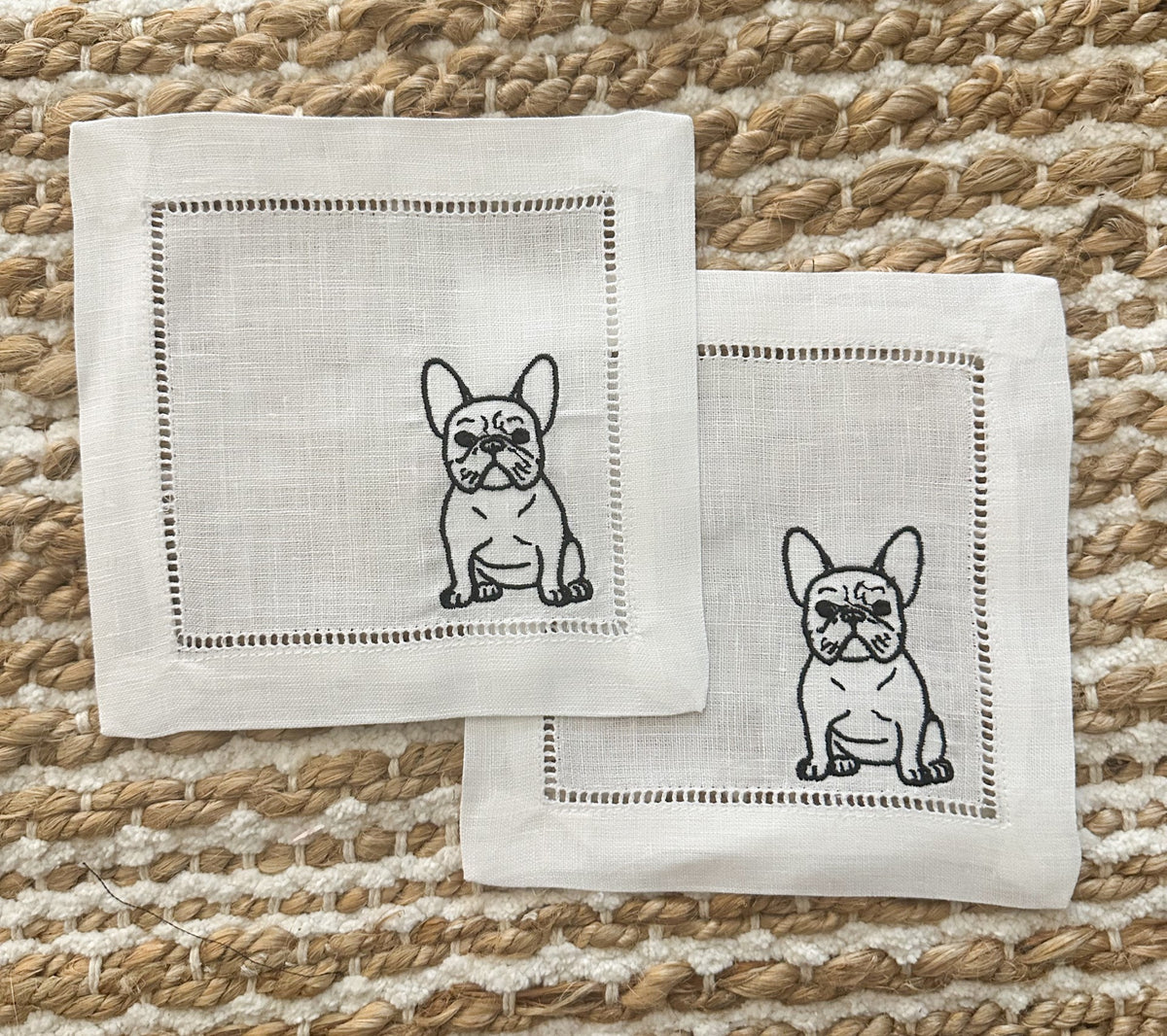 French Bulldog Cocktail Napkin Set