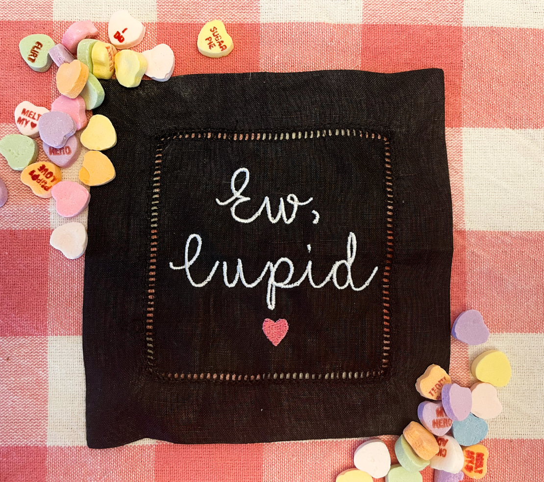 Ew, Cupid Valentine's Day Cocktail Napkin Set