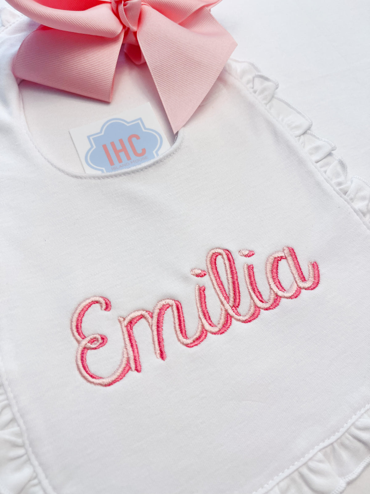 Baby Girl Ruffle Bib