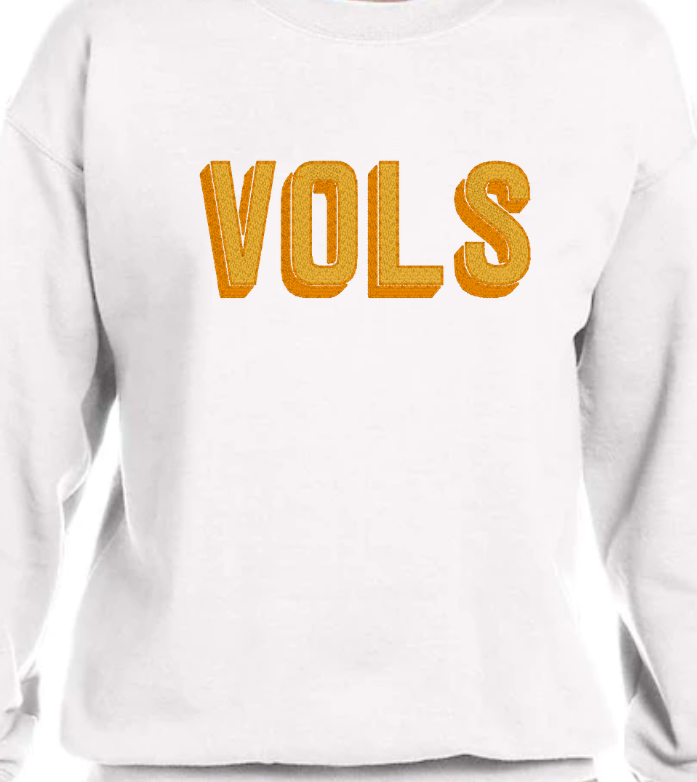 Custom Adult Collegiate Crewneck Sweatshirt