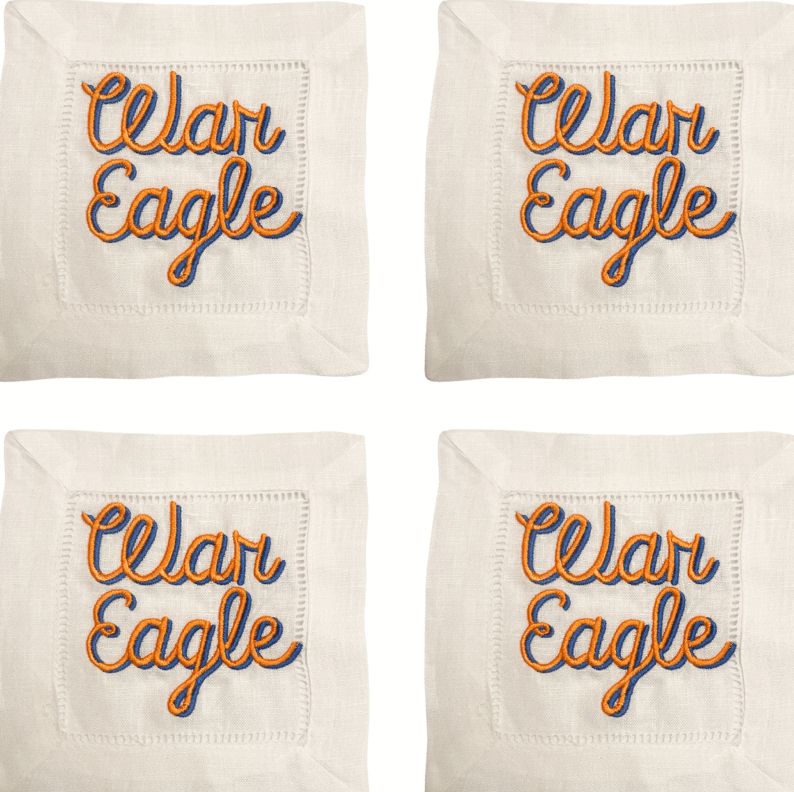 Auburn War Eagle Cocktail Napkins